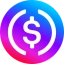 USDC (USDC) logo - PulseChain cryptocurrency down 0.13% (24h) trading at $0.000388355