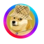 DOGE (DOGE) logo - PulseChain cryptocurrency down 0.16% (24h) trading at $0.000584944