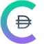 v (cDAI) logo - PulseChain cryptocurrency down 0.00% (24h) trading at $0.000245214